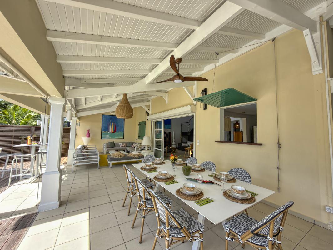 13.Location villa 4 chambres piscine saint françois guadeloupe - Vue mer